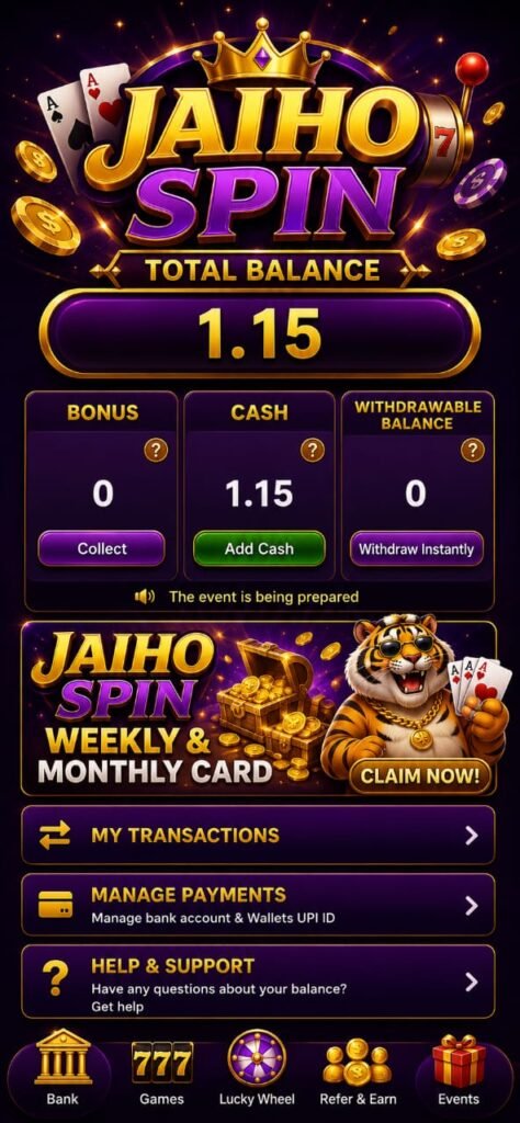 Jaiho Spin App Download || Sign-up Bonus ₹150 - diwastore.com