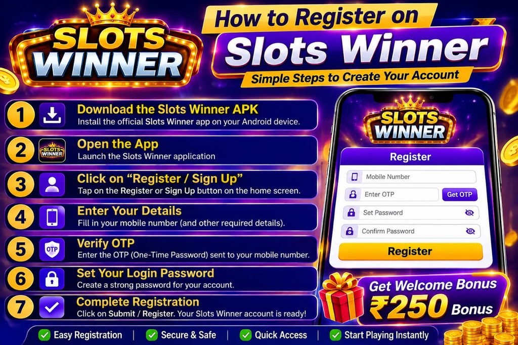 Slots Winner APK Download | Get & Bonus ₹250 - diwastore.com