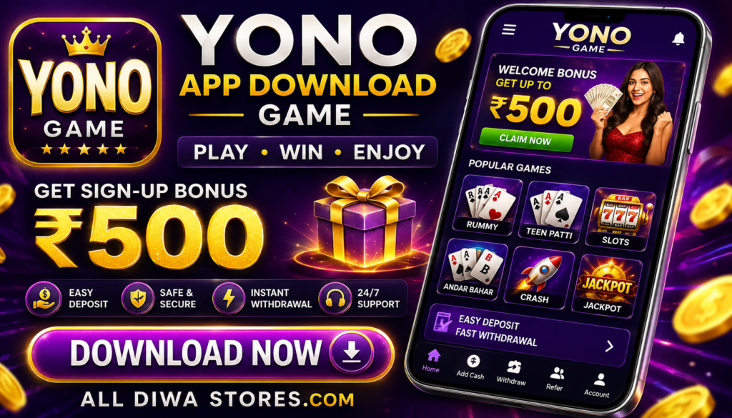 Yono App Download Game | Get & Bonus ₹500 - diwastore.com Yono App Download Game | Get & Bonus ₹500