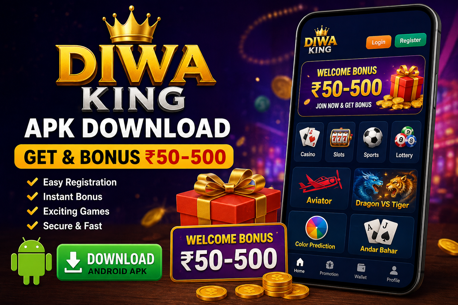 Diwa King Apk Download | Get & Bonus ₹50-500