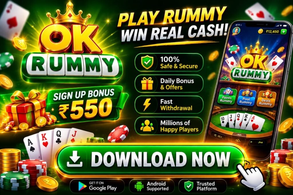 OK Rummy Game Download (Yono Apk) | Sign-up Bonus ₹ 550